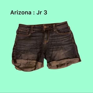 Arizona long sleeve shirt and jean shorts. sold T- $20; s- shirt $8, jeans $15